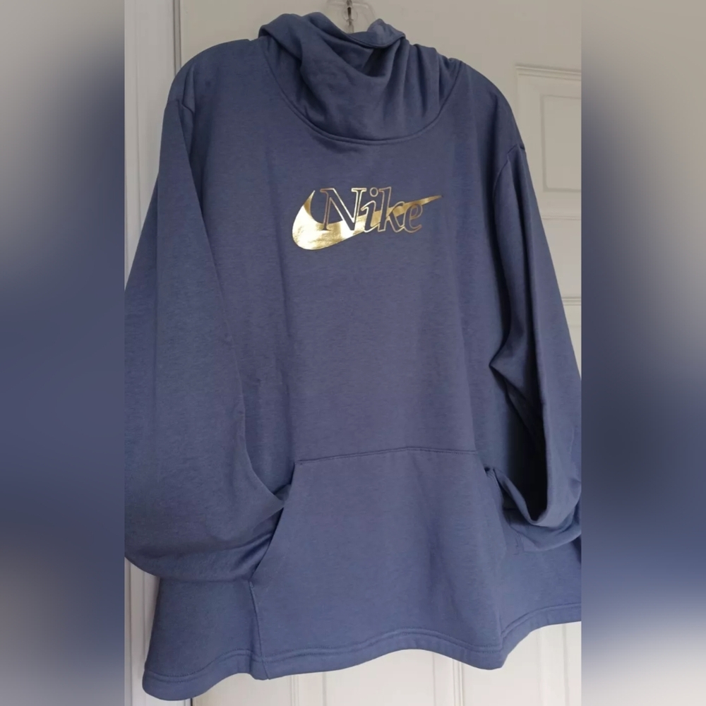 Nike Sportswear Funnel Neck Hoodie Sweatshirt Size 1X NWT MSRP $55 - Picture 3 of 7
